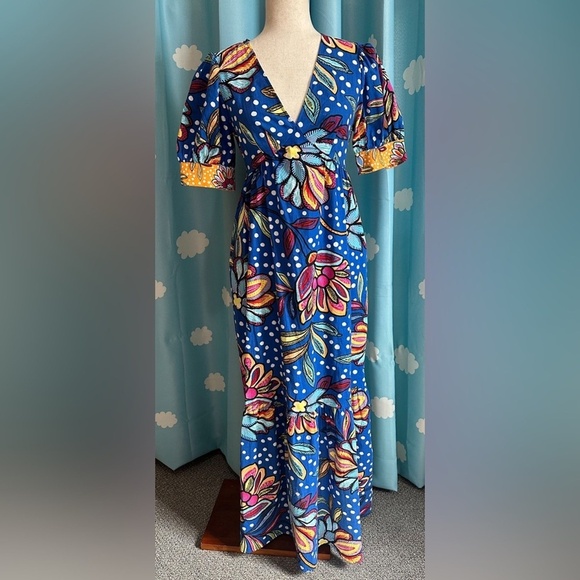 Tabitha Brown for Target floral maxi African inspired dress. - Picture 5 of 7